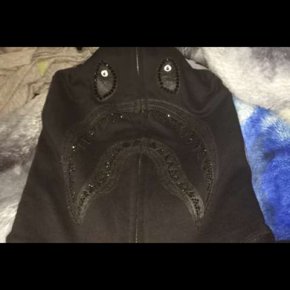 Bape hoodie 10th  anniversary crystal (black ) - Picture 7 of 8